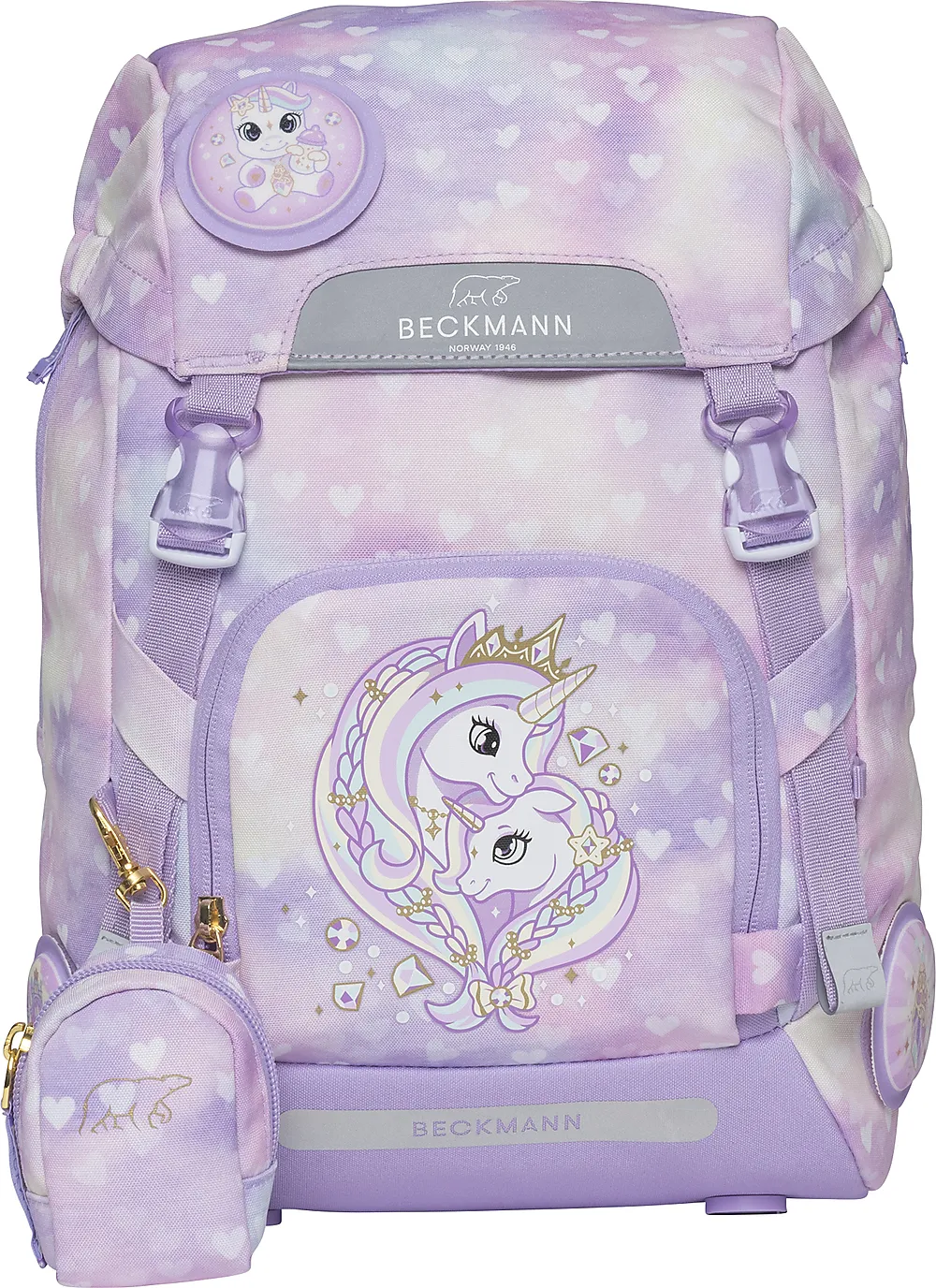 Sekk Beckmann 22L Classic Unicorn lilla