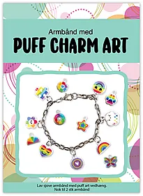 Hobbysett armbånd puff art regnbue 2stk