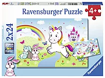 Puslespill 2x24 Enhjørning