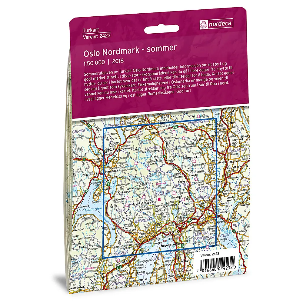 Oslo Nordmark Sommer DNT Turkart