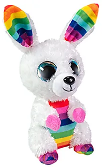 Bamse Lumo Stars Kanin Rainbow 14cm