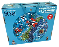 Bok og puslespill- Norge (210brikker)