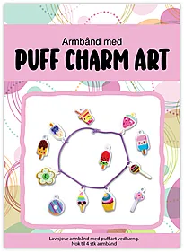 Hobbysett armbånd m/puff art godis 4 stk