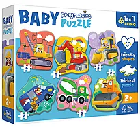 Puslespill 2,3,4,5,6 Trefl Byggeplass