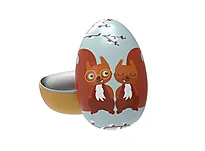 Påskeegg metall Blafre 2023 to ekorn