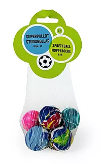 Sprettballer i nett 3,5cm 6stk