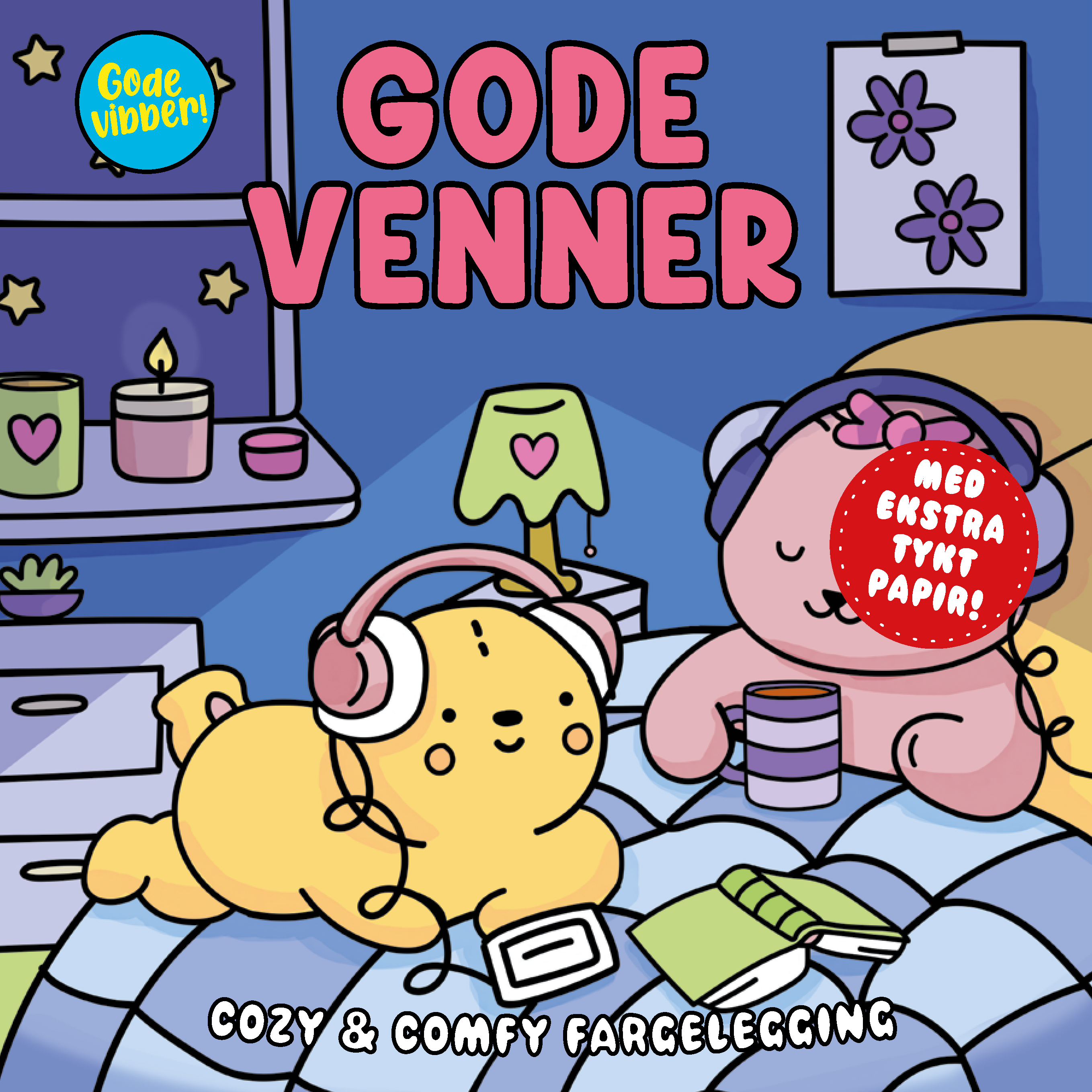 Malebok Cozy gode venner (Sam Jayne)