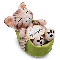 Bamse Sleeping Pets katt bengal 12cm