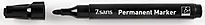Merkepenn 7sans Perm 1,5-3mm sort rund