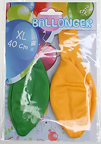 Ballonger XL 40cm 2pk ass