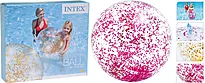 Badeball m/glitter oppblåsbar 2 ass.