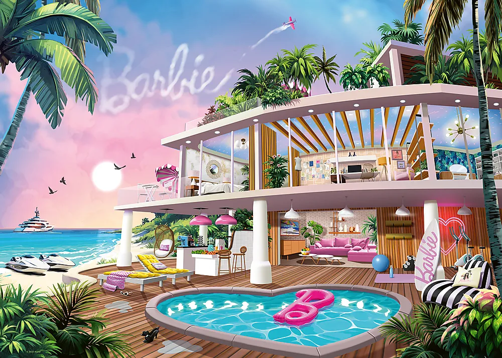 Puslespill 1000 Barbie, Malibu