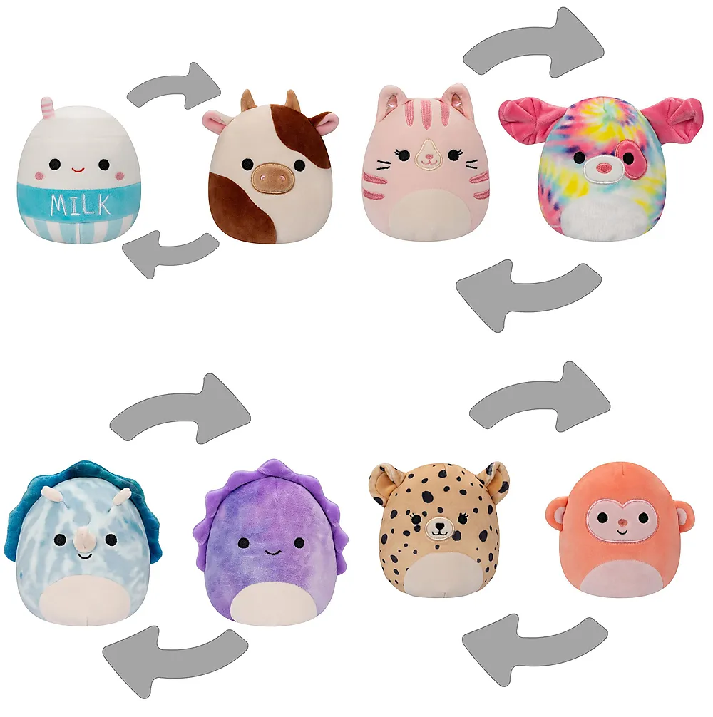 Bamse Squishmallows Flip 13cm S17 ass