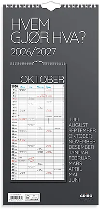Veggkalender GRIEG Hvem gjør hva 26/27