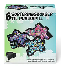 Sorteringsboks til puslespill 6 stk.