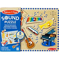 Puslespill 8 i tre med lyd instrument