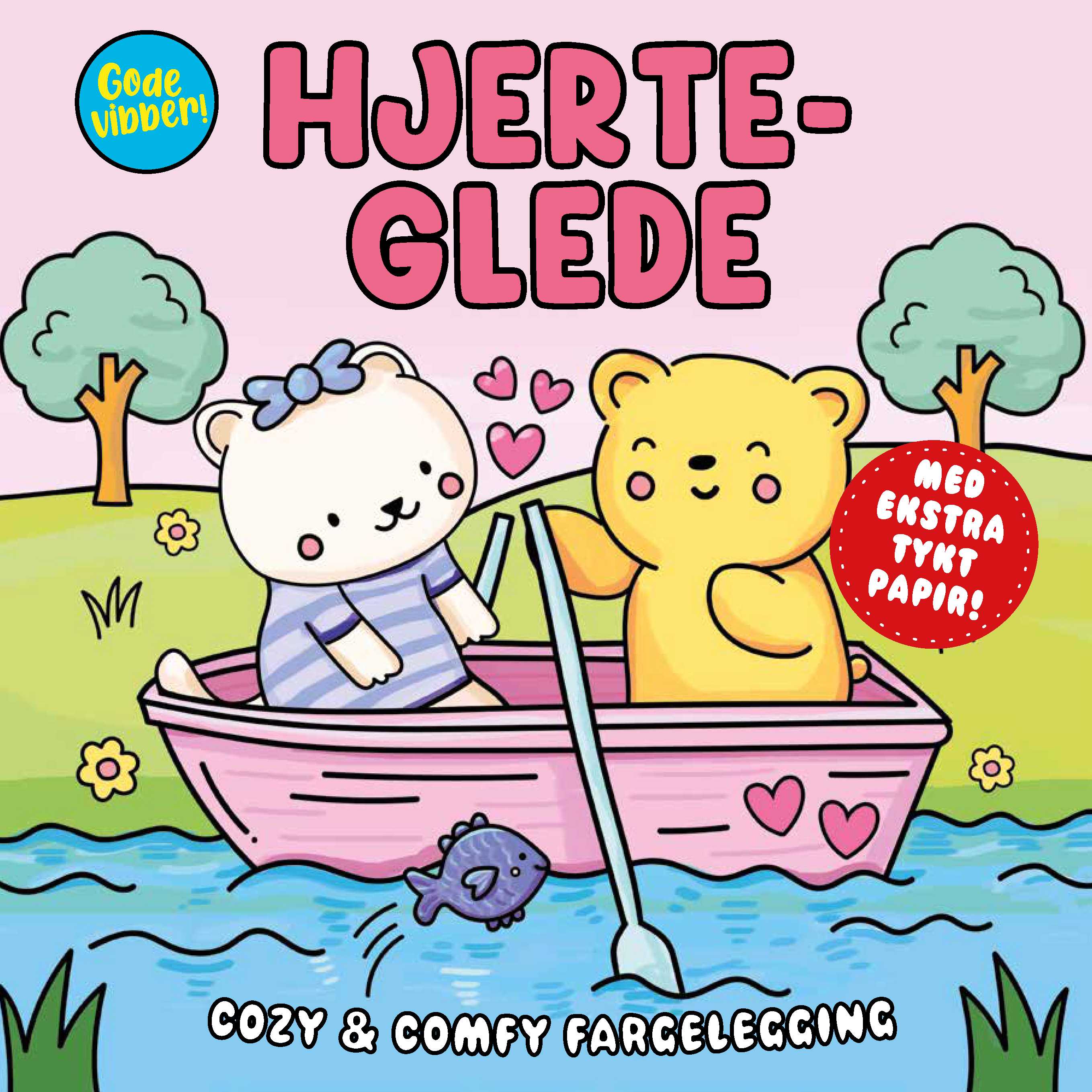 Malebok Cozy hjerteglede (Sam Jayne)