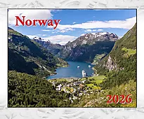 Kalender Norway stor 2026