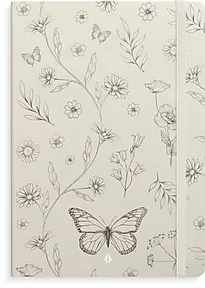 Notatbok BURDE Deluxe A5 butterfly