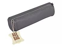 Pennal AGE BAG Ø6x21 cm skinn grå