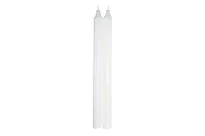 Kronelys 29cm hvit
