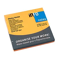 Notislapper INFO 75x75 neon orange 80ark