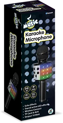 Mikrofon karaoke med lyd og lys