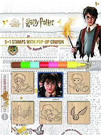 Stempler Harry Potter 5 stk + fargestift