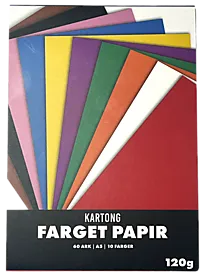 Tegneblokk ARK A5 10 farger 120g