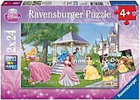 Puslespill 2x24 WD Prinsesser