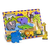 Puslespill 8 i tre klosser Safari