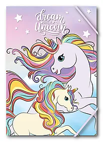 Strikkmappe A4 Unicorn