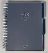 Notatbok ARK A5 3 index 150 blad blå