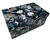 Gaveboks royal peacock 23x15x9cm blå