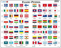 Platepusle 80 Maxi Flagg fra hele verden