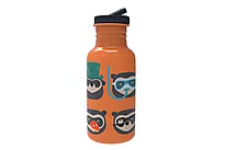 Stålflaske Brillebjørn 500 ml oransje