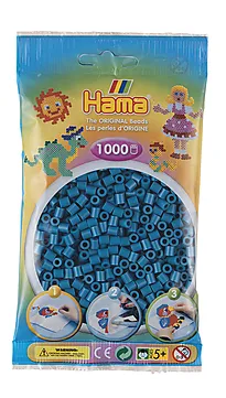 Perler Hama Midi 1000 stk petrolblå