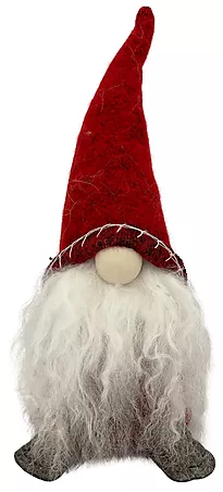 Nesenisse ullskjegg 24cm rød