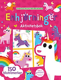 Akt.bok enhjørning m/vindusstickers
