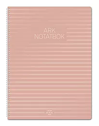 Spiralhefte ARK A4 70g 80bl linjer rosa