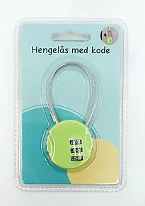Hengelås rund grønn