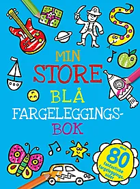 Min store blå fargeleggingsbok