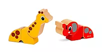 Elefant og giraff BRIO® magnetisk