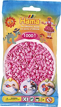 Perler Hama Midi 1000 stk rosa pastell