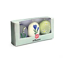 Påskeegg floral2 Others brodert 3pk
