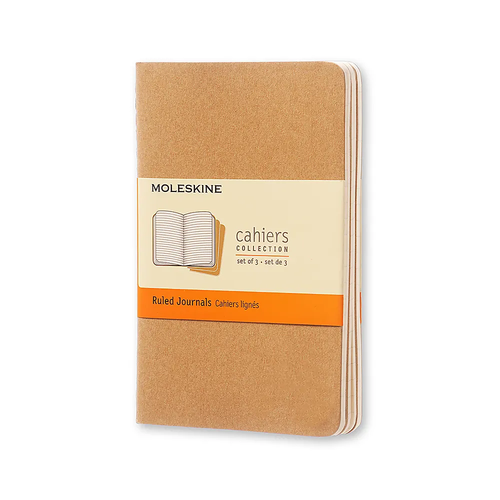 Notatbok Moleskine 3-pk myk linjert