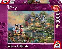 Puslespill 1000 mickey & minnie hjerter