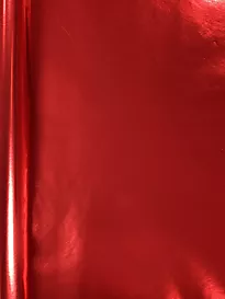 Gavepapir 2m metallic blank rød