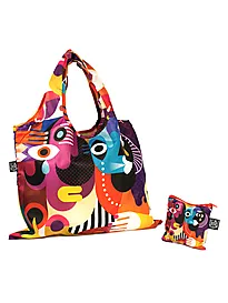 Handlenett i nylon Abstrakt 43x34cm