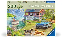Puslespill 200 Ad Sommerhus ved innsjøen